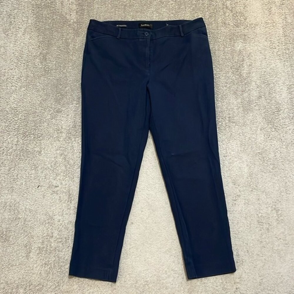 EC Talbot Hampshire Ankle Khaki Pants - Navy - Size 14